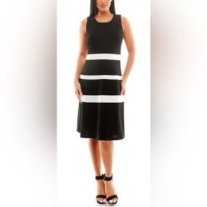 Women's Nina Leonard Colorblock Dress